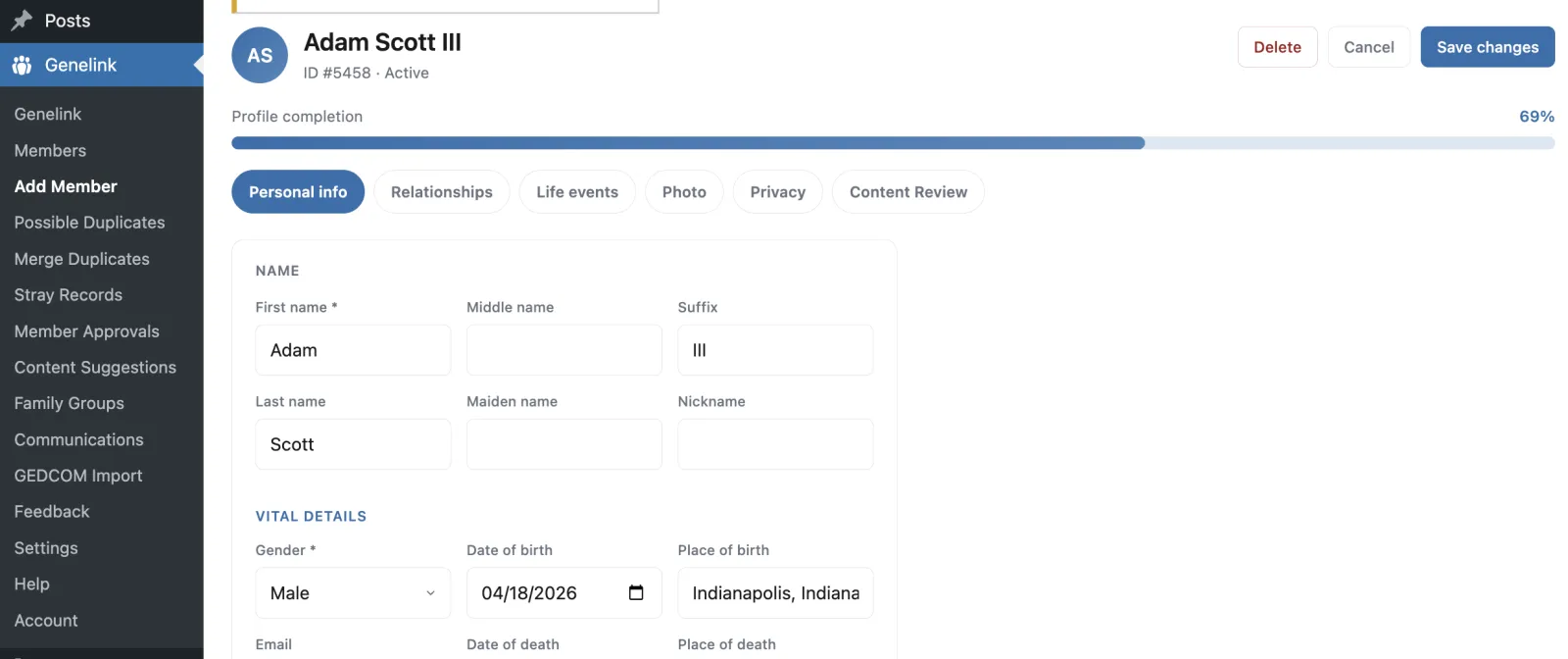 The member approvals and content review workflow